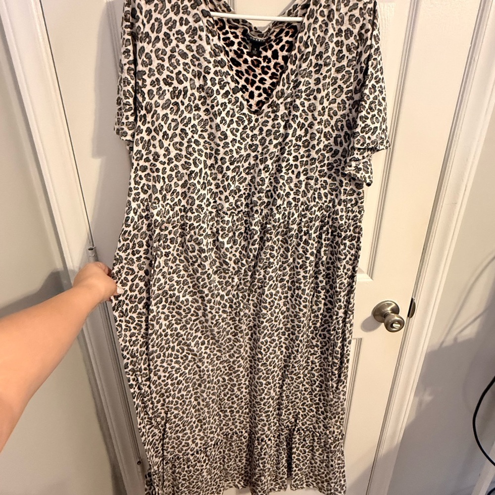 Leopard Print Maxi Dress